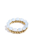Bracelet set with asymmetrical beads