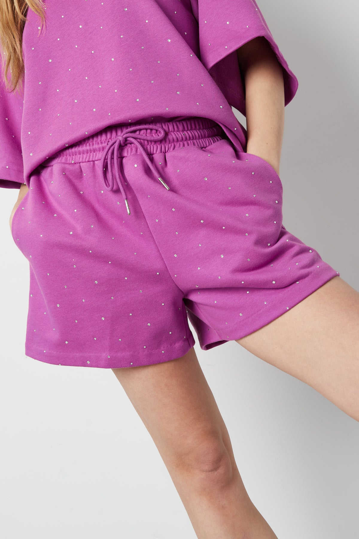 Cotton Women's Casual Shorts Drawstring Waist
