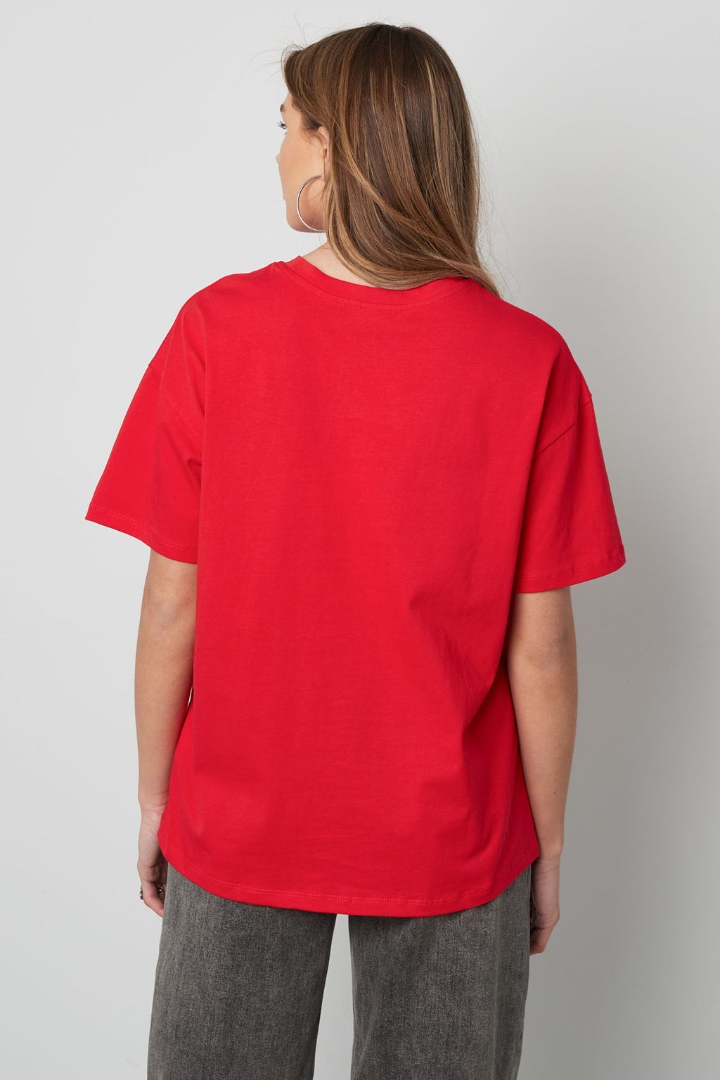 Cotton Women's T-shirt Oversized OUI Print