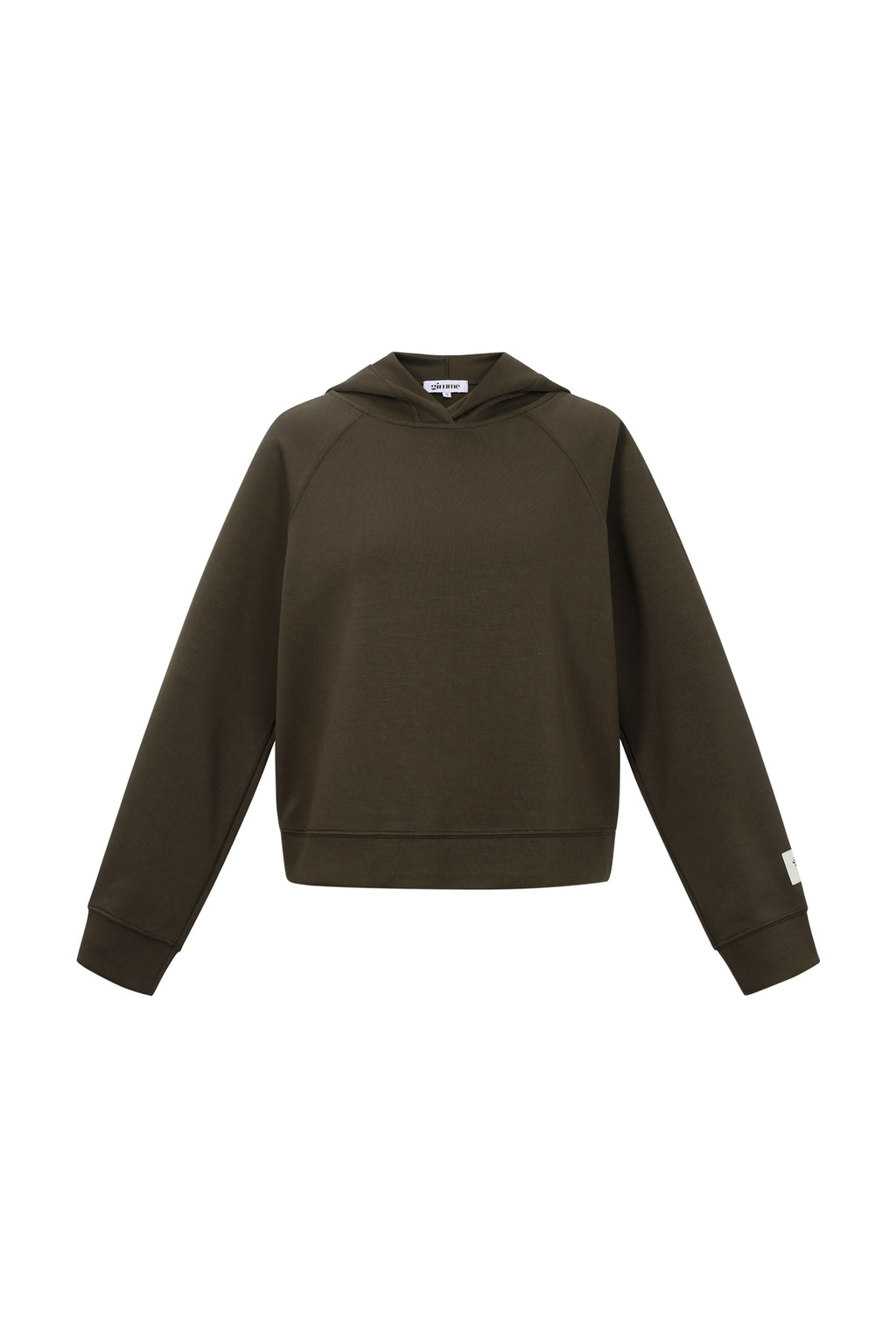 Knitted Polyester Fiber Women's Hoodie Sporty Solid Color