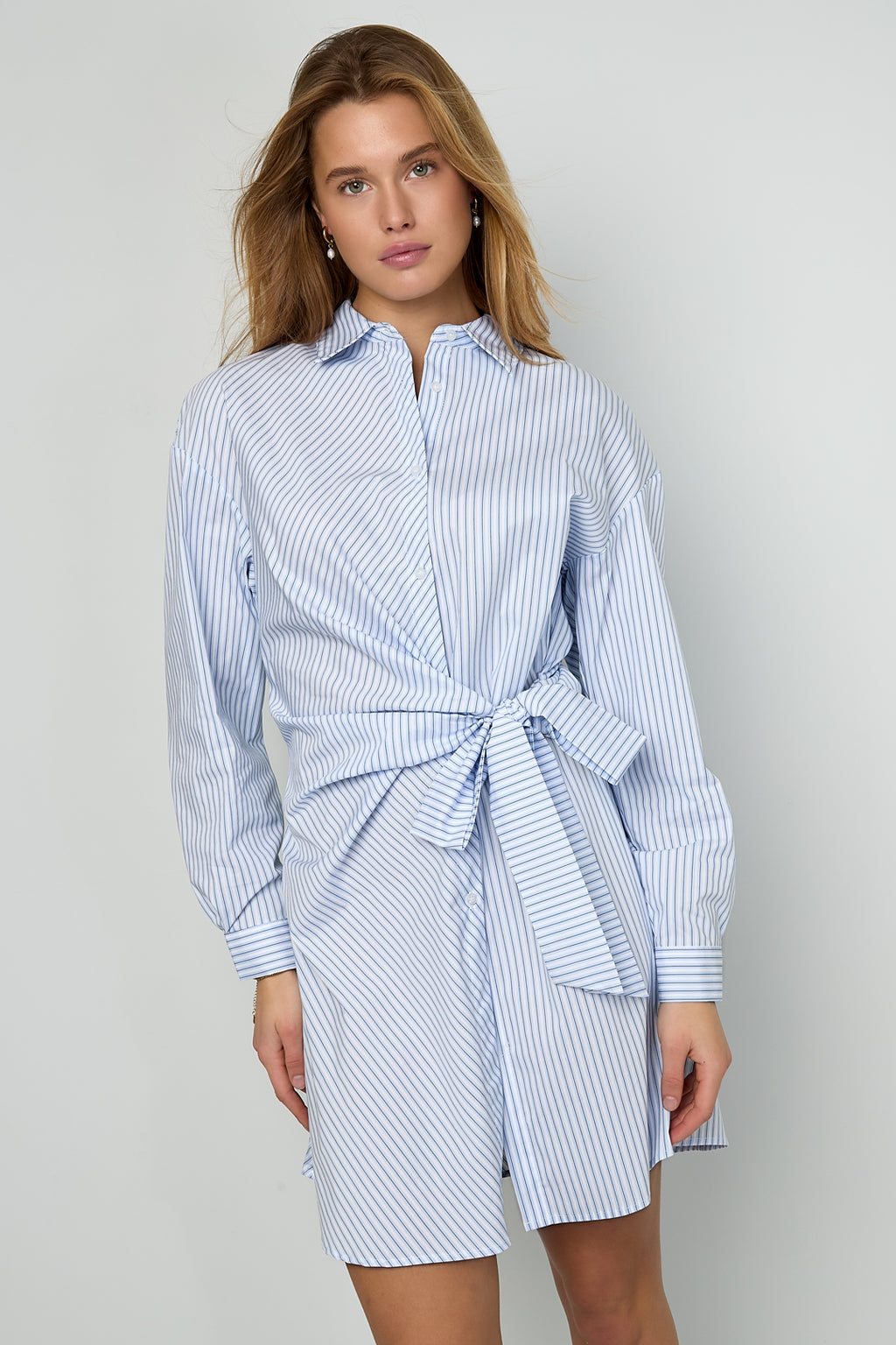 Knotted Blouse Dress