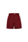 Woven Polyester Fiber Women's Shorts Elegant Plaid Fall/Winter