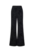 Mesh pants with suede floral print – designed to match