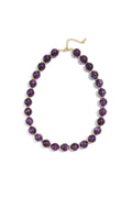 Bead necklace with gold beads 13.5mm