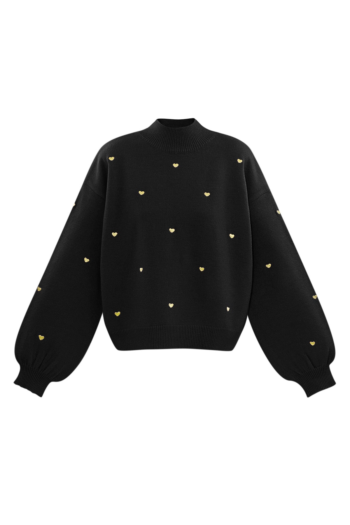 Acrylic Knit Sweater Casual Heart Pattern Fall/Winter