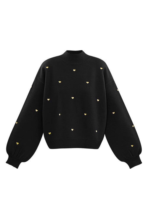 Acrylic Knit Sweater Casual Heart Pattern Fall/Winter