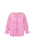 Nylon Women's Short Sleeve Tops Oversized Lace-Up Design