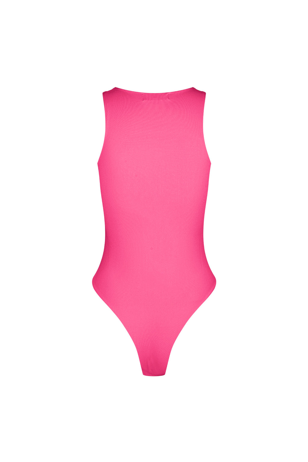 Polyester Women's Sleeveless Bodysuit High Neck Form-Fitting