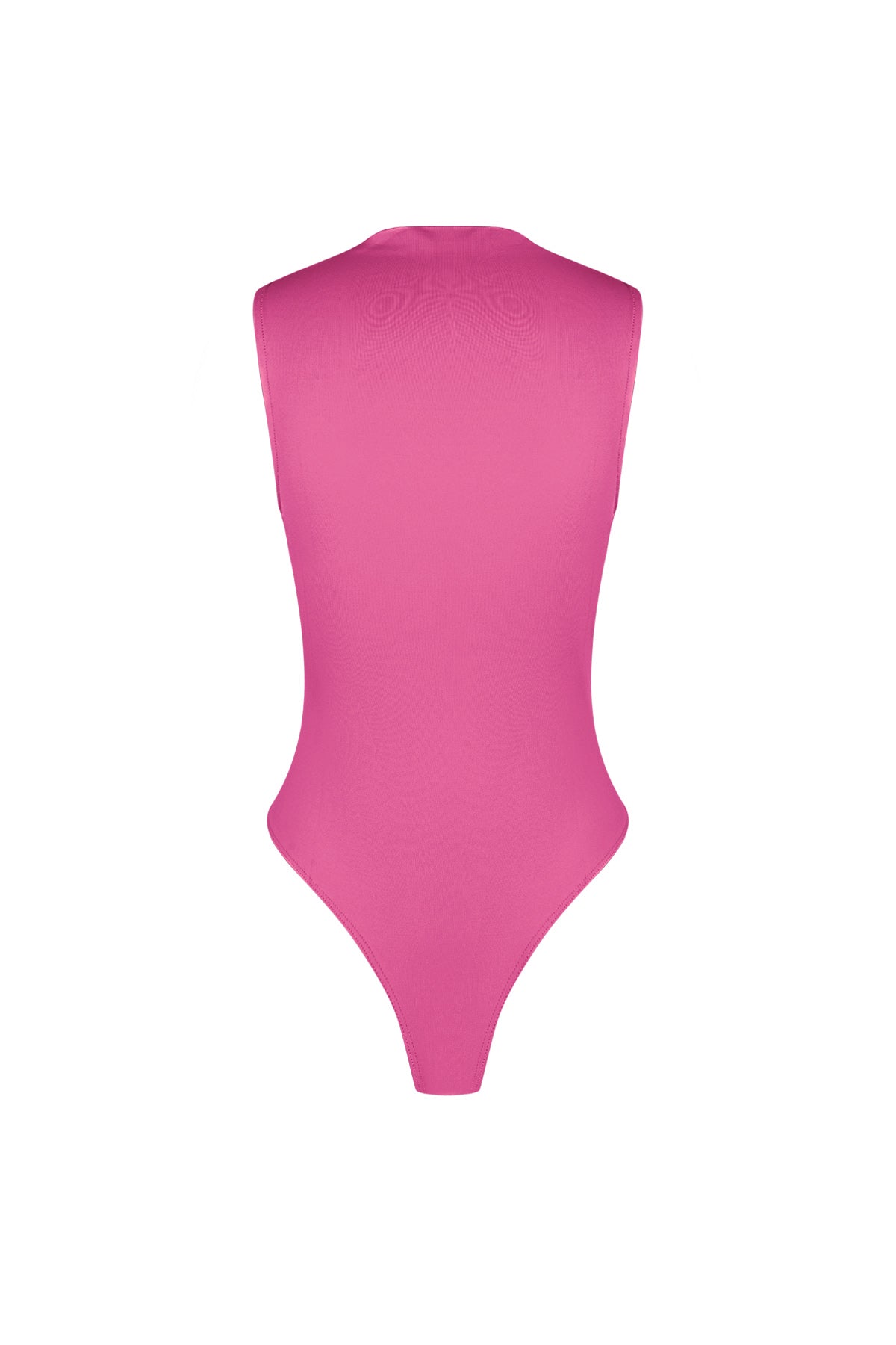 Stretch Knit Women's Bodysuit High Neck Minimalist Design