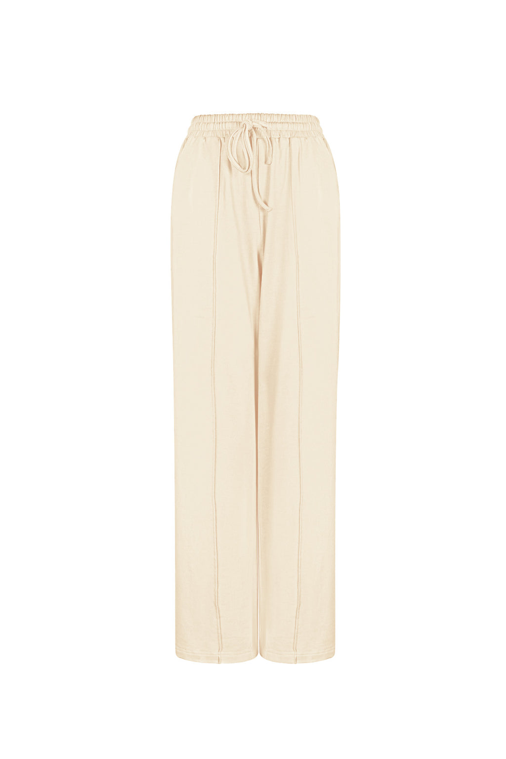 Cotton Women's Wide Leg Pants Comfortable Drawstring Waist
