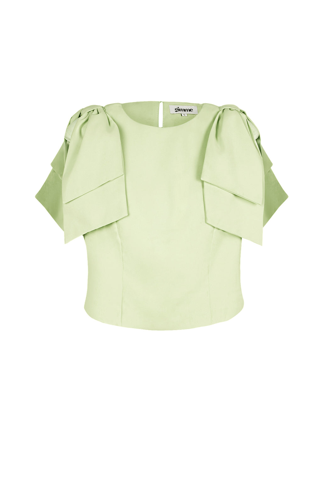 Polyester Women's Short Sleeve Top Ruffle Shoulder Design