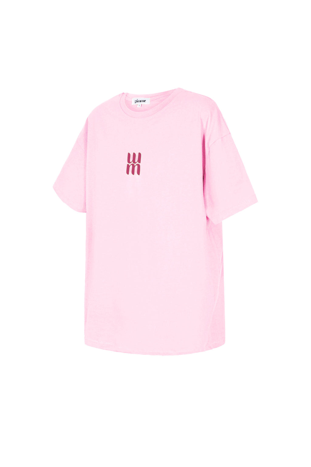 Cotton Women's T-shirt Oversized Minimalist Logo