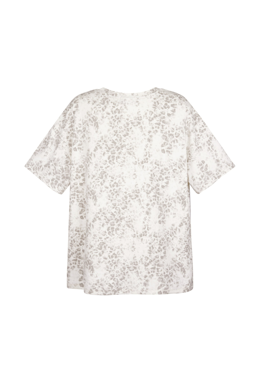Cotton Women's T-shirt Oversized Leopard Print