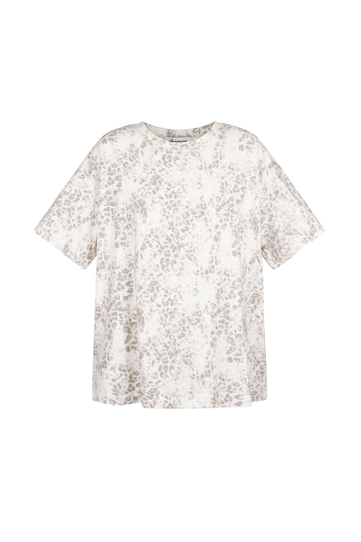 Cotton Women's T-shirt Oversized Leopard Print
