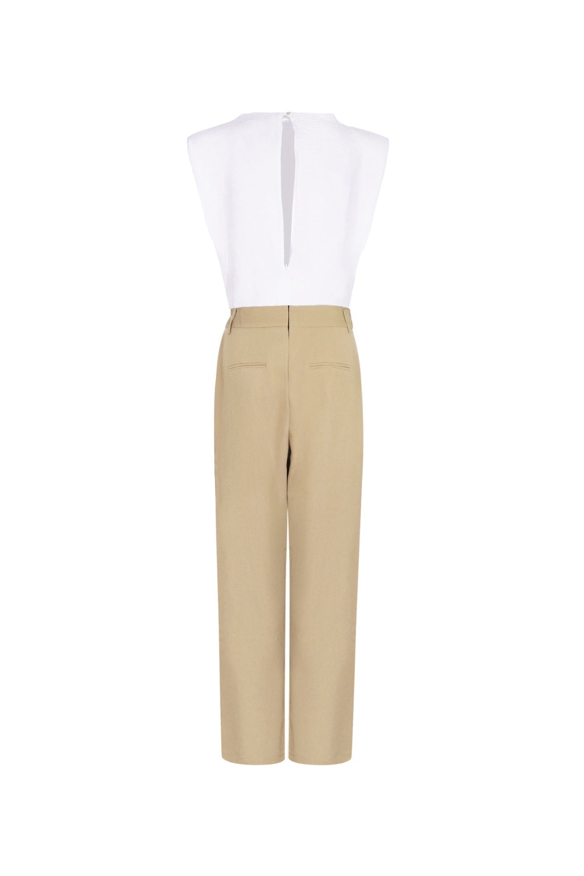 Cotton Blend Women's Wide Leg Bodysuit Spring/Summer Comfort Fit