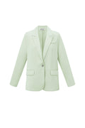 Satin look blazer part of a set