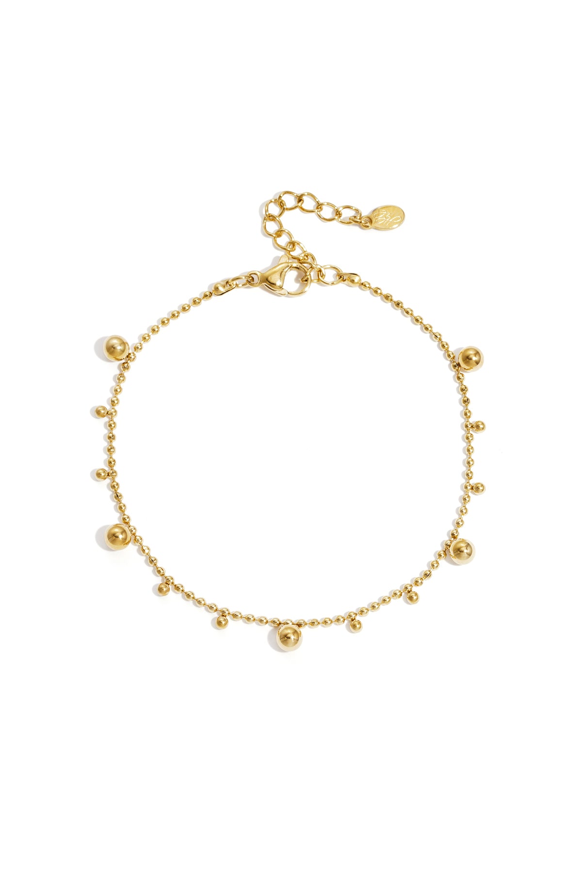 Bracelet with alternating balls