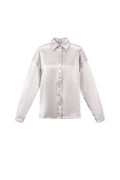 Woven Polyester Fiber Women's Blouse Casual Solid Color Basic