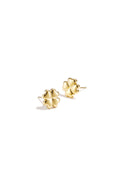 Minimalist clover stud earrings
