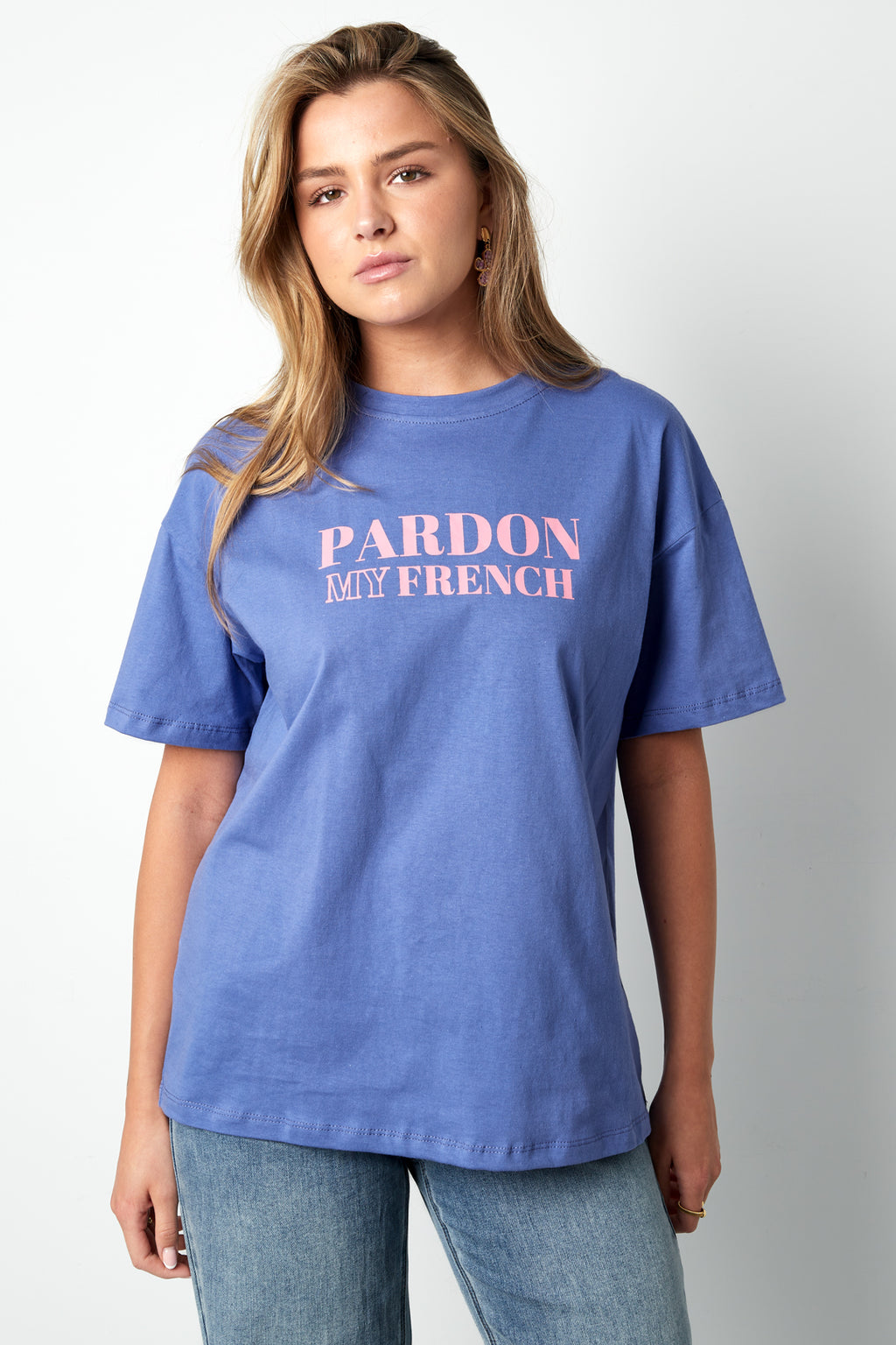 Cotton Women's T-shirt Casual Letters