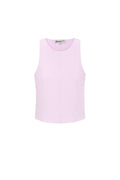 Knitted Nylon Women's Sleeveless Top Spring/Summer Basic Solid Color