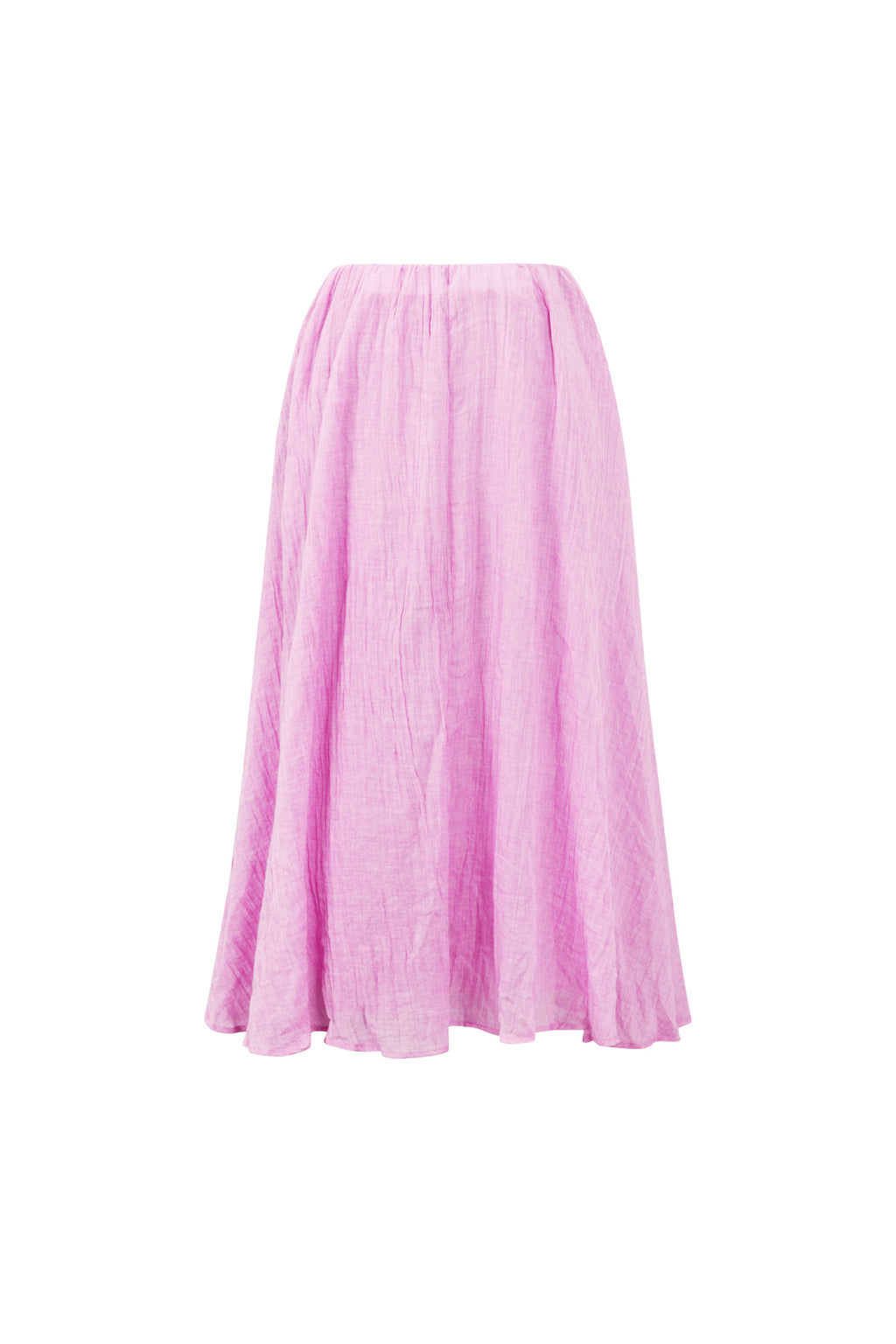 Woven Polyester Fiber Women's Maxi Skirt Casual Solid Color