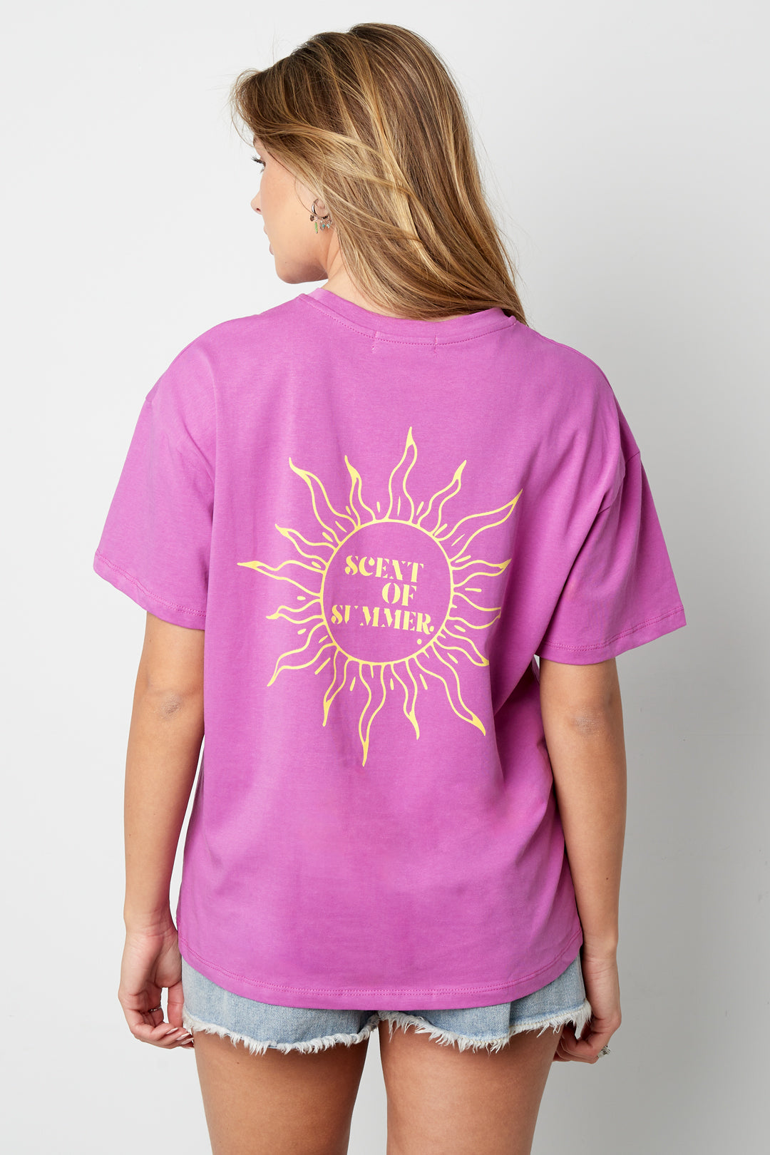 Cotton Women's T-shirt Casual Letters