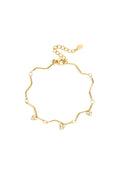 Bracelet with zigzag pattern and stones