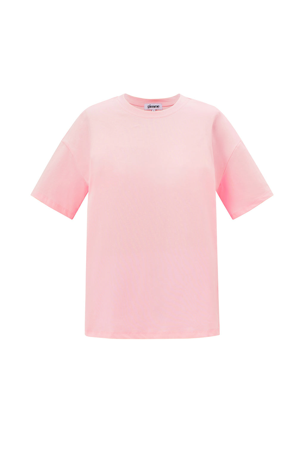 Cotton Knitted Women's T-shirt Casual Solid Color